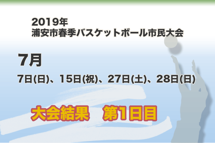 令和元年　浦安市春季市民大会　組合せ＆日程表