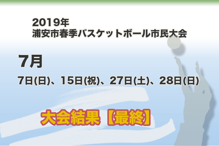 令和元年度　浦安市秋季市民大会　大会要項