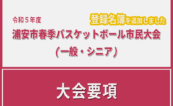 令和5年度　浦安市春季市民大会　大会要項