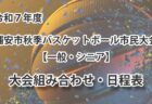 令和7年度　浦安市秋季市民大会　組み合わせ・日程表