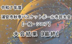 令和7年度　浦安市秋季市民大会　大会結果