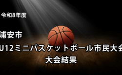令和8年度　浦安市U12ミニバスケットボール市民大会　大会結果